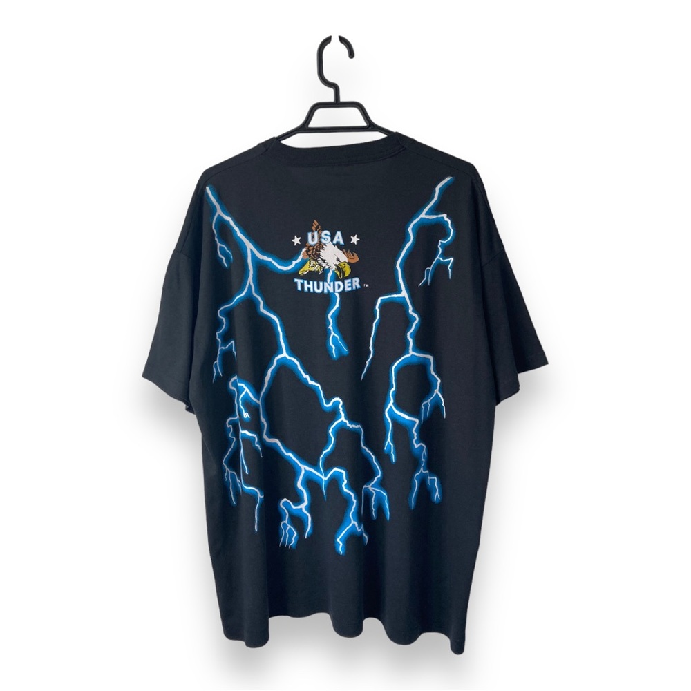 USA Thunder Black Eagle Brazos Sportswear Oversized T-shirt - Picture 2 of 10
